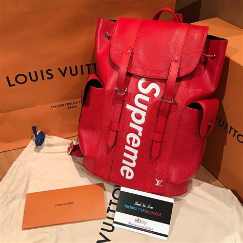 lv backpack supreme|louis vuitton christopher backpack price.